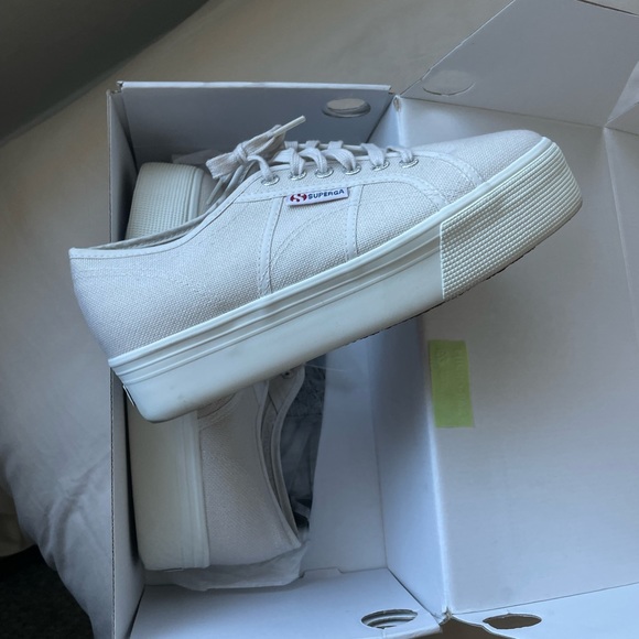 Superga Shoes - Suprega sneakers never worn beige color